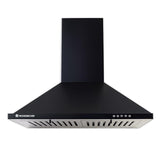 Power Elite Chimney | 60cm |1050 m3/hr| Baffle Filter | 3 Speed Push Button Controls | Powerful Suction | Low Noise| 7 Year Wr | Black