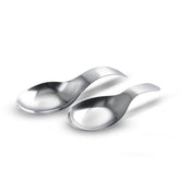 Ambrosia Stainless-steel Spoon Rest 2 Pc. Set for Home, Kitchen Platform and Dining Table, Keep Ladle, Spatula, Serving Spoon, Turner on the Stand, Mess-free Countertop, 1-Yr Warranty