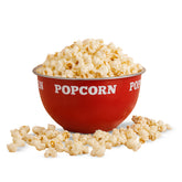 Ambrosia Stainless-steel Popcorn Bowl, 1.4 L, Dual-tone, Serve Chips, Snacks, Fruits or Use for Mixing/Storing, Ideal for Movie Nights & Parties, Scratch-resistant, Red, 1-Yr Warranty