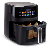 Evita 6.5L Digital Air Fryer | 1600W | 10 Preset Menus | 90% less fat | Rapid Air 360° Circulation Technology | Temperature & Timer Control | Cool Touch Handle | Black | 2-Year Warranty