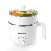 Luxe Multi Cook Kettle | Dual Power Modes | Quick Boiling | Automatic Shut-Off | Overheat Protection | Boil-Dry Protection | Egg Stand | Steamer Pot | Anti-Rust Stainless Steel | Cool Touch Exterior | 1.2 L | 600W | Ivory | 2 Years Warranty