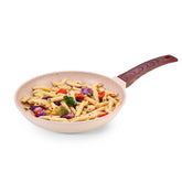 Duralife Die-cast 24 cm Fry Pan | 5 Layer Healthy Duramax Non-Stick Coating | Soft Touch Handle | Pure Grade Aluminium | PFOA Free | 1.7 litres | 2 Year Warranty | Ivory