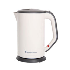 Luxe Automatic Electric Kettle, 1.7 Litres, Cool-Touch Plastic Exterior, Stainless Steel Interior, Wide Mouth, 1800W, 1 Year Warranty, Ivoy
