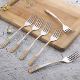 Roma Dinner Fork - Gold Plated - Set of 6pcs