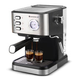 Regenta 19 bar Espresso Coffee Maker | Espresso, Cappuccino, Latte, Mocha, Cold Coffee| Adjustable Milk Frothing Steamer | Metal Porta Filter | 2 Thermostats | 1.5L Water Tank |1200W| 2 Year Warranty