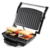 Essenza Contact Grill | 400W | Dual-side Heating | Non-stick Grill Plates | Oil Collector Tray | LED Indicator | Compact Design | 1-Year Warranty
