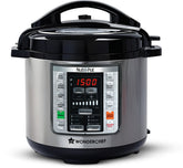 Nutri-pot 6L Electric Pressure Cooker, 18 Pre-set Options, 304 Stainless Steel Inner Pot, Slow Cook, Rice/Millets, Steam, Sauté, Dal/Khichdi/Yogurt Maker, Re-heat, Keep Warm, 2-Yr Warranty