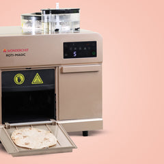 Roti Magic, Fully Automatic Electric Roti Maker Machine for Homemade Hot Fresh Rotis, Dough Kneading, Rolling and Baking, Easy to Use, 12+ rotis in 15 mins, 2-Yr Warranty