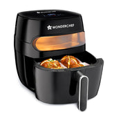 Swift Digital Air Fryer with Window | 1350W, 6 Litres | Rapid Air Technology | 7 Pre-set Functions | Non-stick Basket | Auto Shut-off | Touch Screen | Fry, Bake, Grill, Roast | 2-Year Warranty | Black