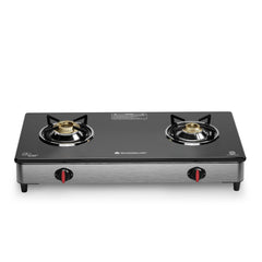 Galaxy 2 Burner Auto Gas Stove | 6mm Toughened Glass | Piezo Auto Ignition | 2 Years Warranty