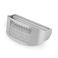 Ambrosia Stainless-steel Garlic Press for Kitchen, No Peeling Needed, Ergonomic Handle, Garlic Chopper and Crusher, Hand Press, Portable, Easy to Use, Silver, 1-Yr Warranty