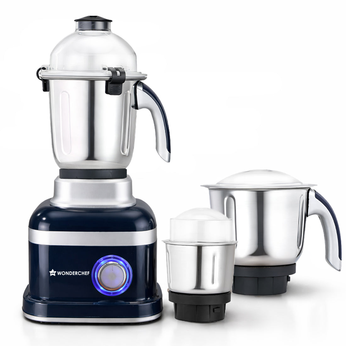 Cube 1000W Mixer Grinder, 3 Jars with Flow Breakers, Special Coarse Blade for Silbatta-style Khada Masala Grinding, Ideal for Grinding, Blending Chutney, Idli/Dosa Batter, 2-Yr Warranty