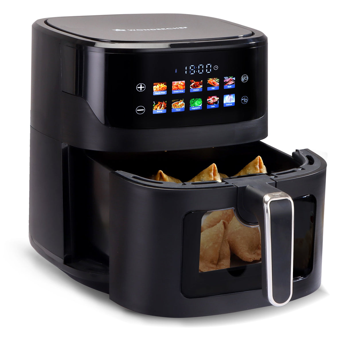 Evita 6.5L Digital Air Fryer | 1600W | 10 Preset Menus | 90% less fat | Rapid Air 360° Circulation Technology | Temperature & Timer Control | Cool Touch Handle | Black | 2-Year Warranty