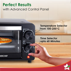 Oven Toaster Griller (OTG) for Kitchen, 10 L, Multi-function, For Baking, Grilling, Roasting, Heat-Resistant Glass, Customised Time & Temperature Control, Easy to Clean, 2-Yr Warranty