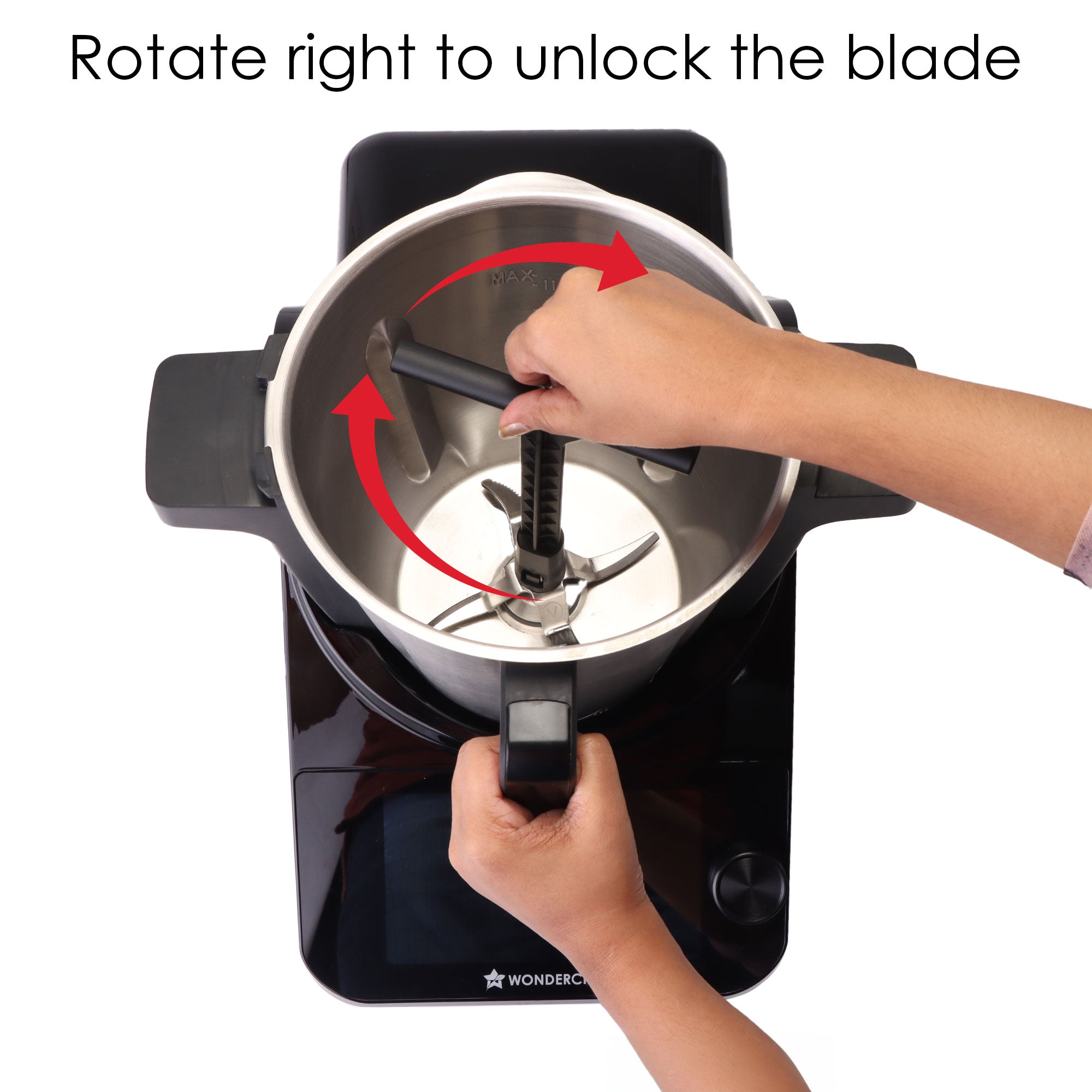 Chef Magic Blade Remover Spatula | Easy Attchment/Removal of Blade | For Saute Blade, Multifunction Blade, Kneading Blade