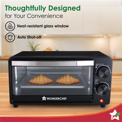 Oven Toaster Griller (OTG) for Kitchen, 10 L, Multi-function, For Baking, Grilling, Roasting, Heat-Resistant Glass, Customised Time & Temperature Control, Easy to Clean, 2-Yr Warranty