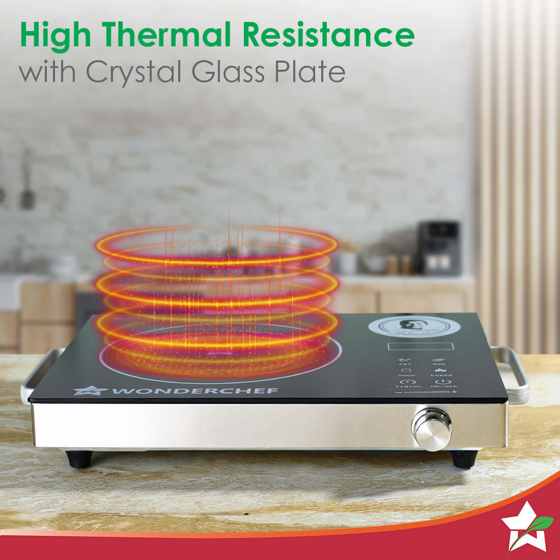 Easy Cook Infrared Cooktop | 2200W | LED Digital Panel | Smart Touch Buttons | 2 Year Warranty