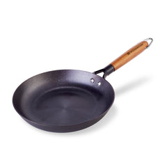 Renewed Pre-Seasoned Ferro Light 24cm Cast Iron Fry Pan | 1.4L | Acacia Wooden Handles | Gravity Moulding Technology | No Chemical Coating |1 Year Warranty