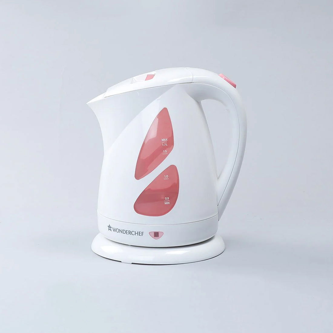 Acura Plus Automatic Electric Kettle, 1.7 Litres, Removable and Washable Filter, Water-level indicator, 850W, White