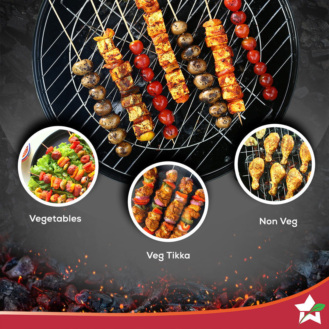 Charcoal Barbeque, BBQ Charcoal Grill, Outdoor Grilling, 1 Year Warranty