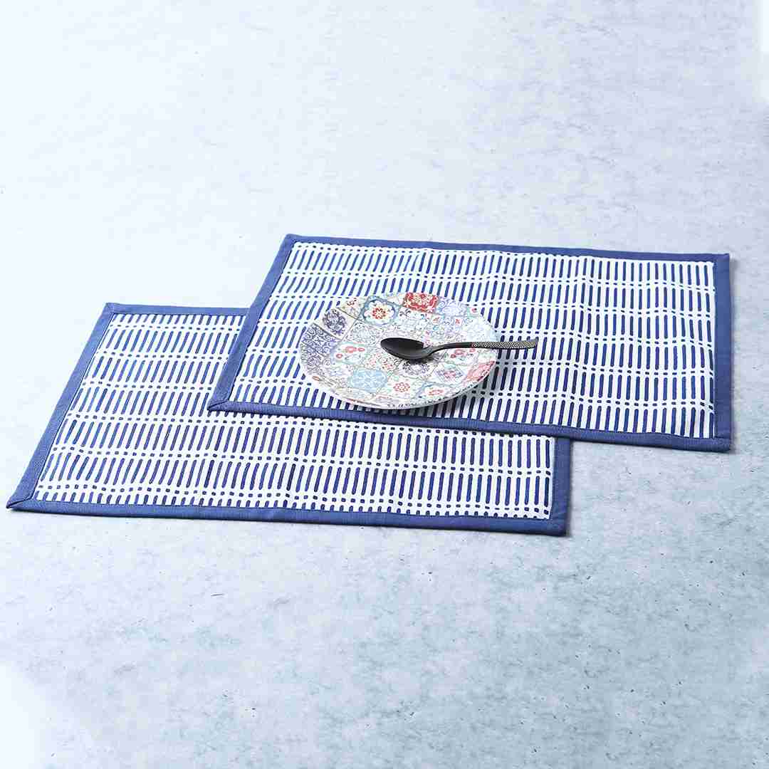 Como Table mats - Blue (Set of 6)