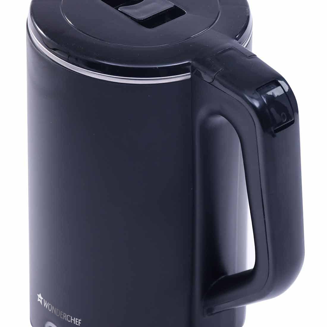 Cool-Touch Electric Kettle | 1.8L Capacity | 1300W | Double Walled Stainless Steel | Auto Shut-Off | Black | 1 Year Warranty