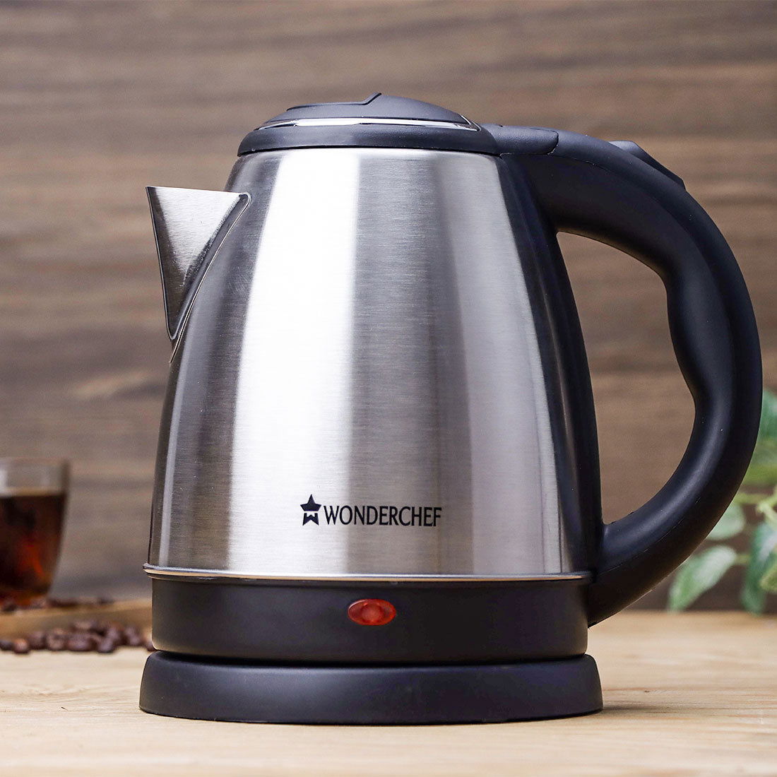Crescent Electric Kettle | 1.5 Litres | 1350W | Stainless Steel Body | 2 years Warranty