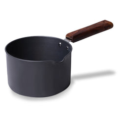 Ebony Hard Anodized 16 cm Nonstick Sauce Pan | Non Stick Sauce Pan | 2 L | 3.25 mm | Black and Brown