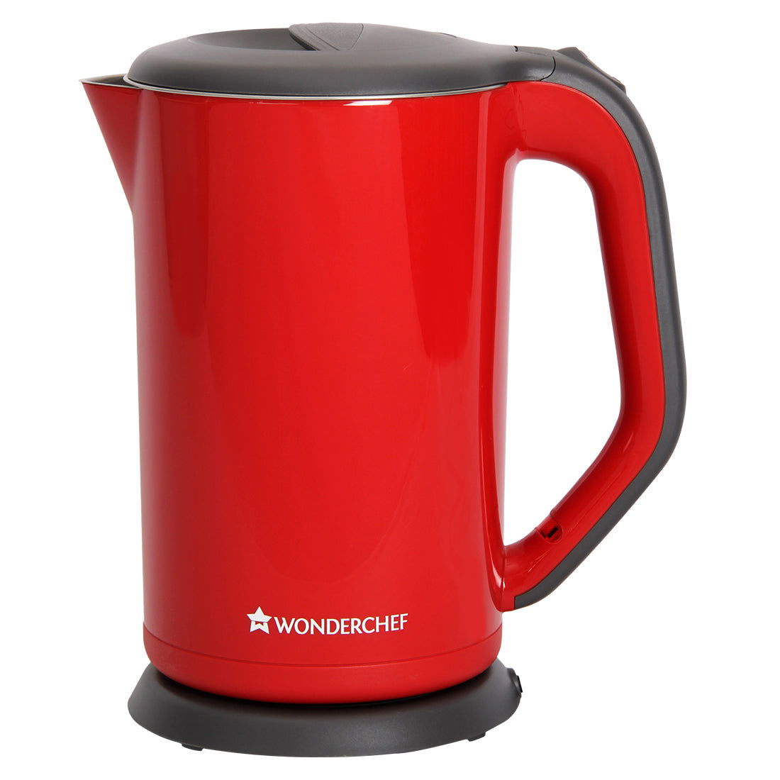 Electric Kettle Crimson Edge, 1.7 Litres, Stainless Steel, With Auto-Shut Off, 2-Level Safety, Cool-Touch, 1 Year Warranty, 1800W, Red