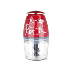 Electric Nutri-Chop Crimson Edge, Stainless Steel Blade, Vegetable and Fruits Chopper, 2 Years Warranty, 300W - Red