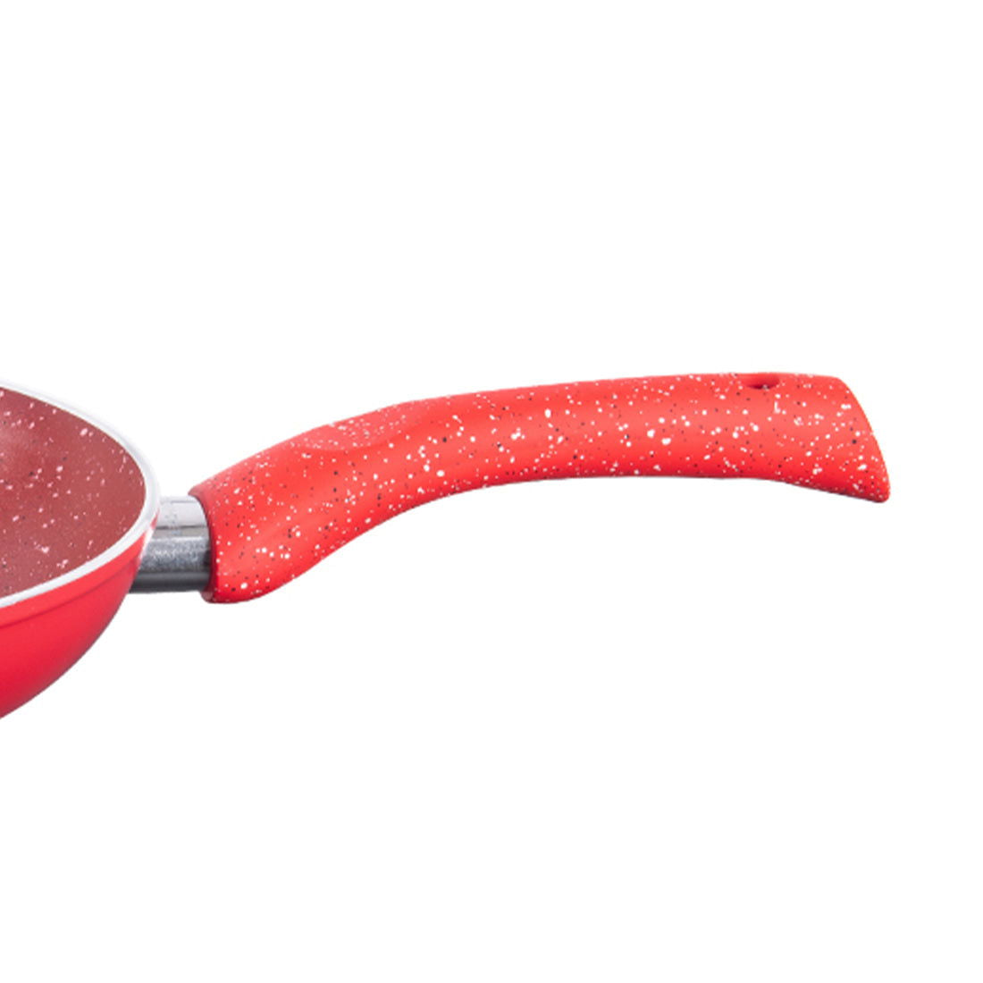 Granite 24 cm Non-Stick Fry Pan | 1.8 L | Red | 5 Layer PFOA Free Non-stick Coating | Compatible on Hot Plate, Hobs, Gas Stove, Ceramic Plate and Induction cooktop | 2 Years Warranty