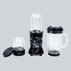 Nutri-blend 300W Mixer Grinder, Blender with 3 Unbreakable Jars in Black, Suitable for USA and Canada Only, SS Blades, High-speed motor, E-Recipe Book By Chef Sanjeev Kapoor