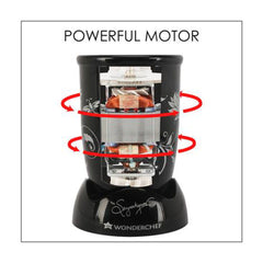 Nutri-blend 300W Mixer Grinder, Blender with 3 Unbreakable Jars in Black, Suitable for USA and Canada Only, SS Blades, High-speed motor, E-Recipe Book By Chef Sanjeev Kapoor