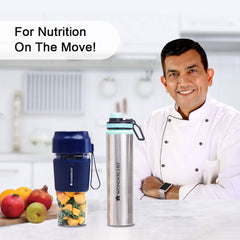 Nutri-cup Portable Blender + Sippy Stainless Steel Bottle, Gift Combo