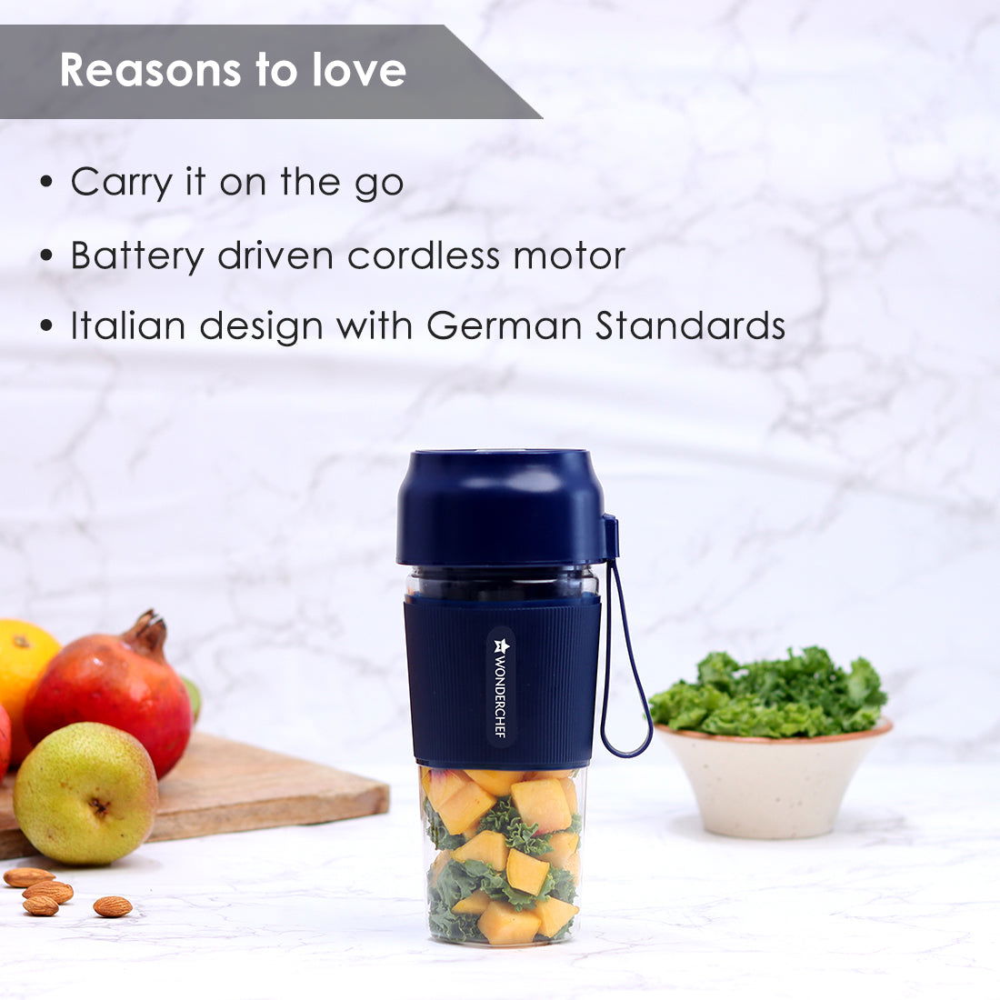 Nutri-cup Portable Blender + Sippy Stainless Steel Bottle, Gift Combo