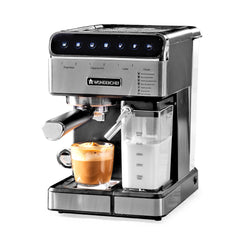 Regenta 20 Bar Automatic Coffee Maker | Espresso, Cappuccino, Latte, Mocha | Auto Frothing | Built-in Milk container | 2 Thermostats | 1.8L Water Tank | 1200W | 2 Year Warranty