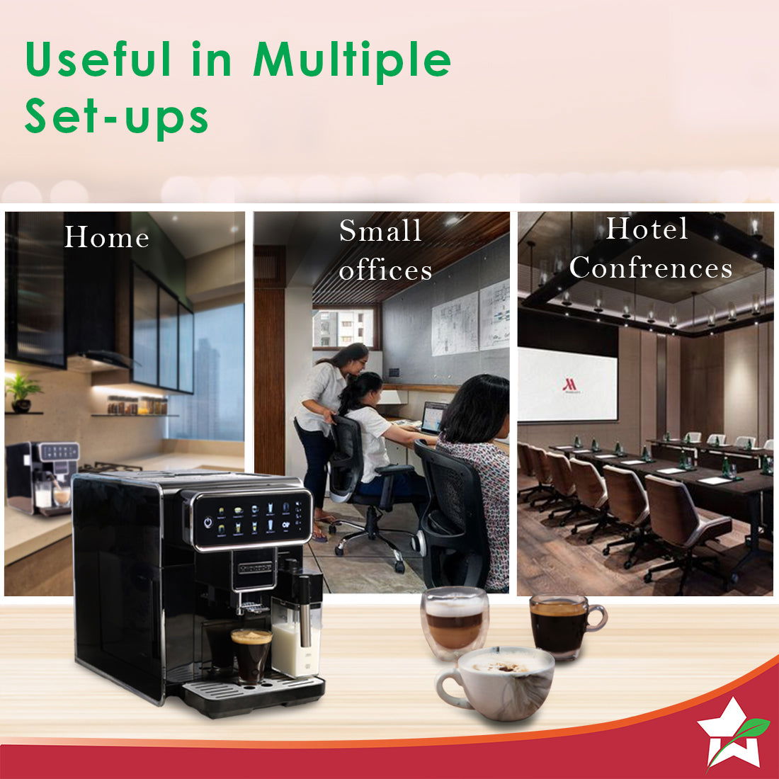 Regenta Fully Automatic Coffee Maker with Auto Frother | Bean to Cup| Digital Display for Custom Controls | Espresso, Americano, Cappuccino, Latte, Macchiato | Built-In Milk Container |19 Bar High Pressure | 2 Year Warranty