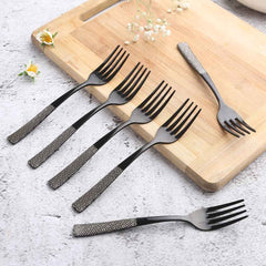 Roma Dinner Fork - Black - Set of 6pcs