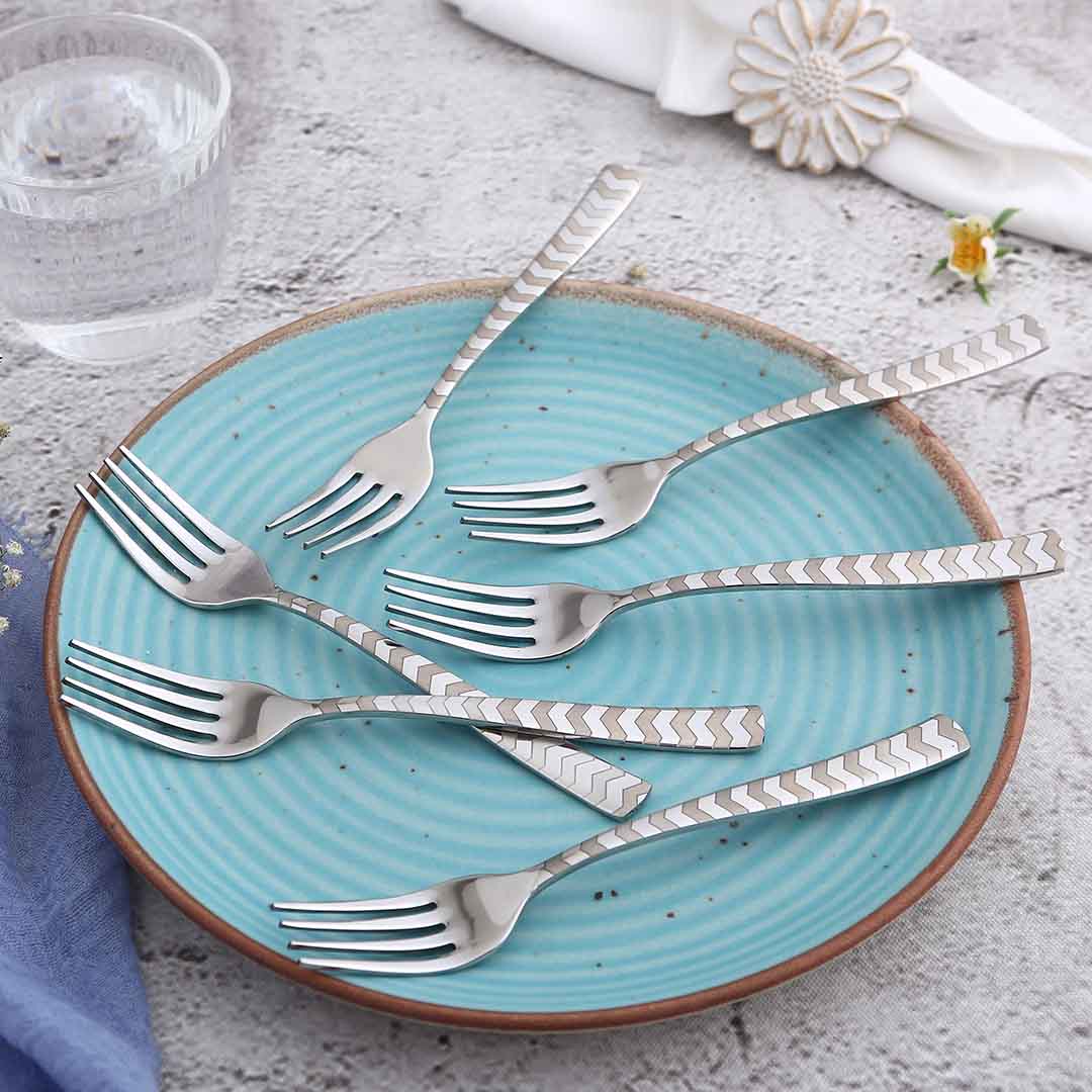 Roma Dinner Fork - Laser Etching - Set of 6 pcs