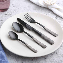 Roma Dinner Knife - Black - Set of 2pcs