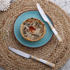 Roma Dinner Knife - Gold Plated - Set of 2pcs