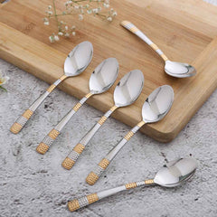 Roma Tea Spoon - Gold Plated - Set of 6pcs