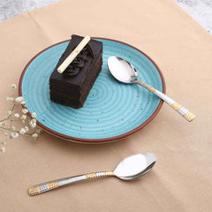 Roma Tea Spoon - Gold Plated - Set of 6pcs