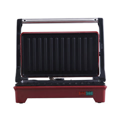 Sanjeev Kapoor Tandoor Mini Plus | Crimson Edge Electric Contact Grill & Sandwich Maker| 3-in-1 Toaster, Griller & Sandwich Maker| Cool Touch Handle|Auto Shut Off | 1 Year Warranty| Red