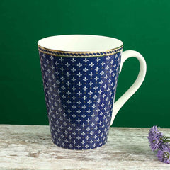 Sicilia Fine Bone China Coffee Mug - Royal Blue - Set of 2 Pcs