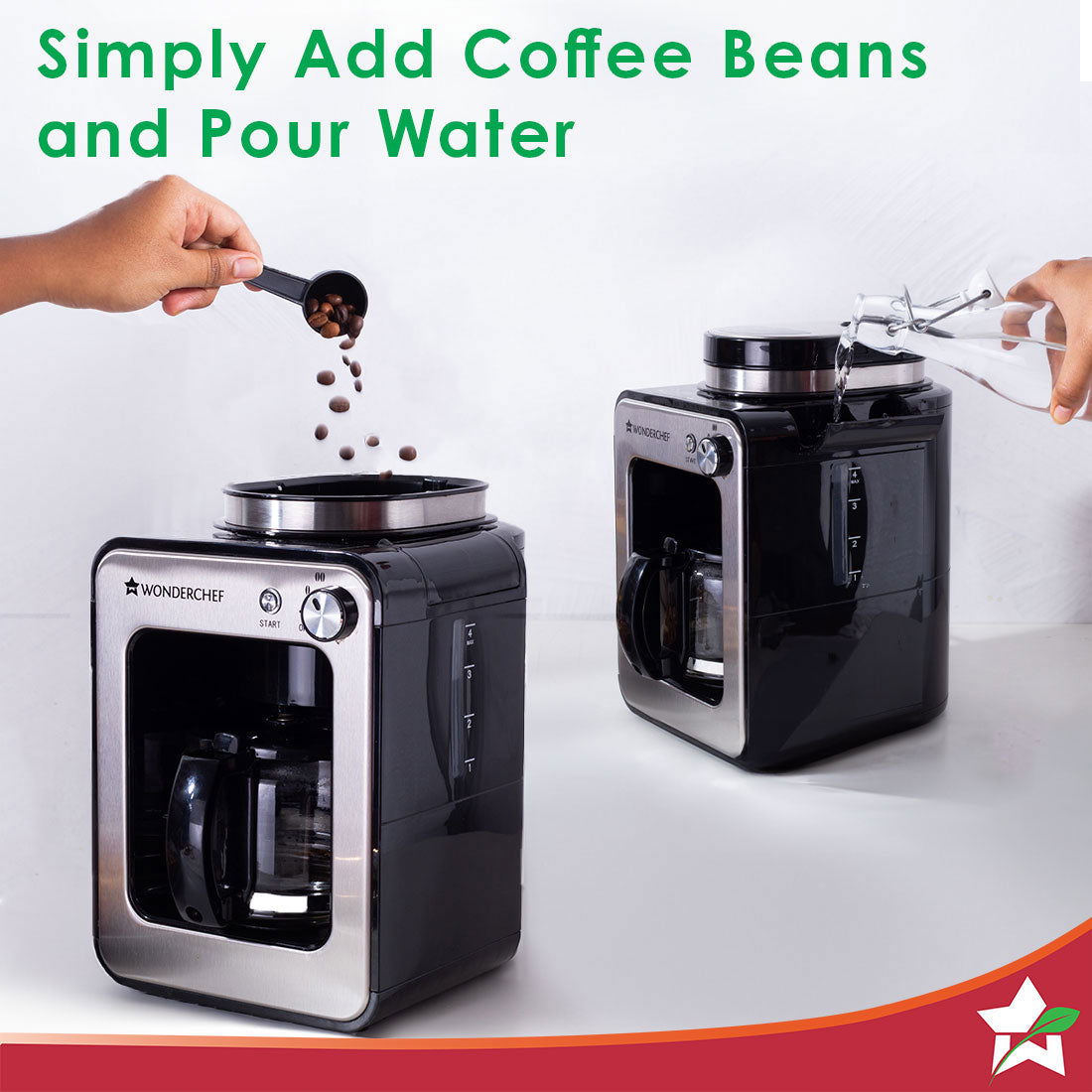 Regalia Bean to Cup 20 Bar Coffee Maker with Built-in Grinder | Espresso, Cappuccino, Latte, Mocha, Cold Coffee |Adjustable Grinding |Adjustable Milk Frothing Steamer | Metal Porta Filter | 2 Thermostats | 1.5L Water Tank |1200W| 2 Year Warranty