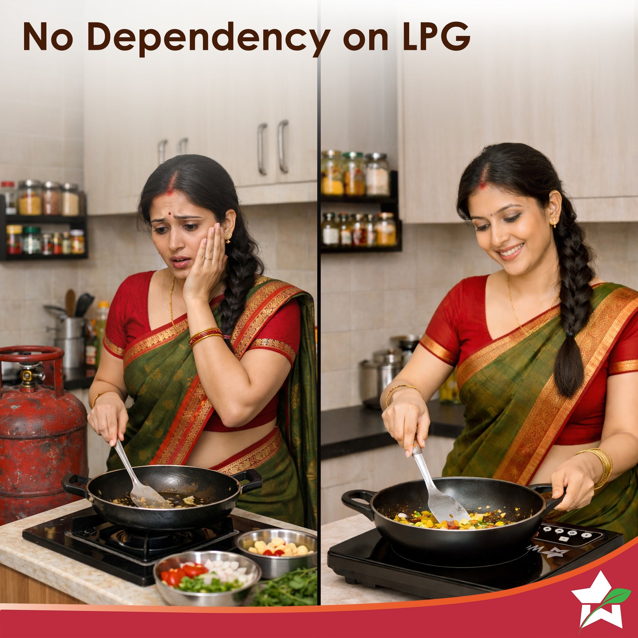 Acura 1400W Induction Cooktop with 11 Preset Functions, Push Touch Control Button Induction Cooktop, 2 Years Warranty