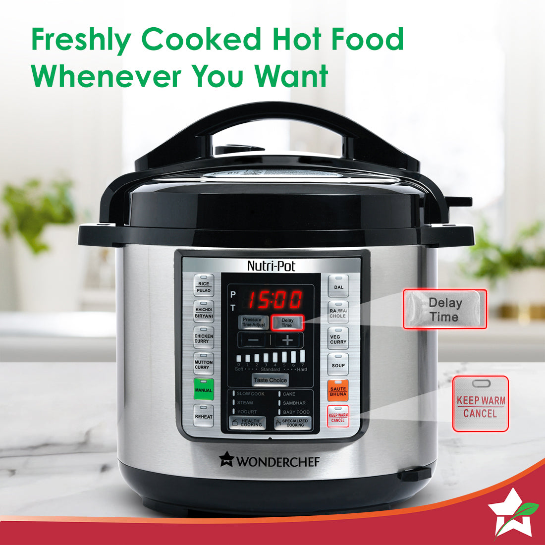 Nutri-Pot 3L Electric Pressure Cooker with 7-in-1 Functions