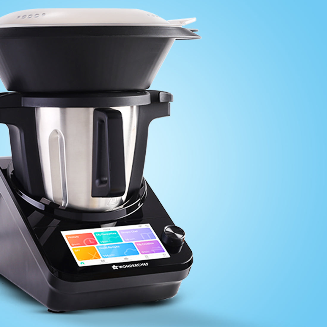 Chef Magic Kitchen Robot, Automatic Cooking Assistant, 500+ Recipes by Chef Sanjeev Kapoor, 15+ Cooking Modes, Create/Edit Recipes, Built-in Weighing Scale, Wi-fi & Phone App, 2-Yr Warranty
