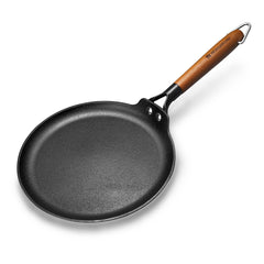 Pre-Seasoned Ferro Light 28cm Dosa Tawa | 4MM | Acacia Wooden Handles | Gravity Moulding Technology | No Chemical Coating |10 Year Warranty